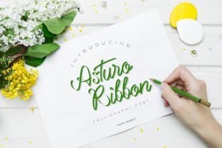 Asturo Ribbon: The Elegant Script Handwritten Font for Crafters