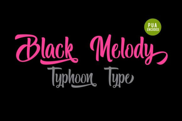 Black Melody: Elegant Script Fonts for Modern Web Design