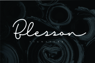 Blesson: A Modern Signature Typeface for Editorial Design