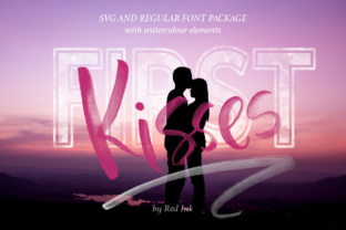 First Kisses: A Watercolor Script Handwritten Font for Handmade Brands