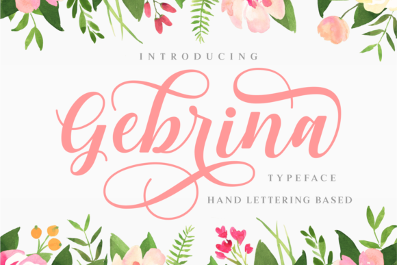 Gebrina Typeface: Elevate Campaign Visuals with Playful Script Fonts