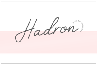 Hadron Typeface: A Designer’s Take on Handwritten Branding