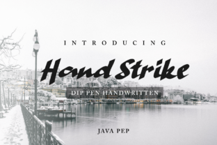 Hand Strike Typeface for Bold Brand Identity