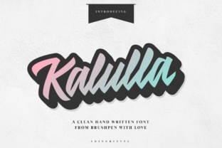 Kalulla Brush Script Typeface for Elegant Branding