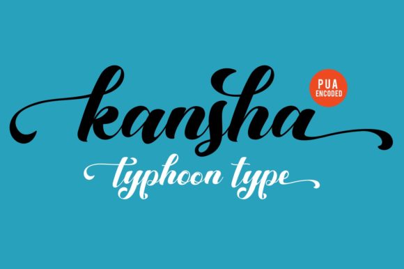 Kansha Typeface: Bold Script Fonts for Elegant Digital Branding