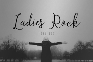 Ladies Rock Duo: The Elegant Script Font for Scroll-Stopping Social Media Graphics