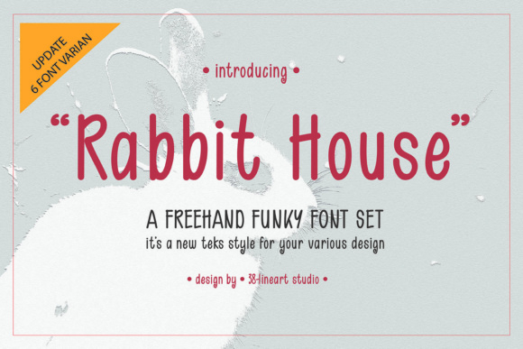 Rabbit House Typeface Review: A Script Handwritten Font for Editorial Design