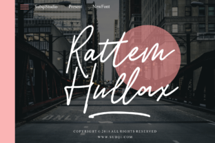 Rattem Hullax: The Handwritten Ballpoint Pen Typeface for Organic Branding