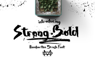 Strong Bold Typeface: A Script Handwritten Font for Edgy Editorial Design