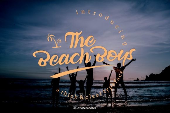 The Beach Boys Typeface: Elevating Brand Identity with Elegant Script